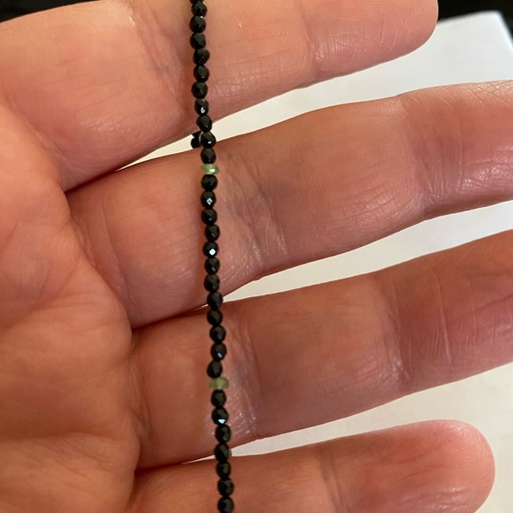 Black Spinel and Tsavorite Bracelet - Picture 7 of 8